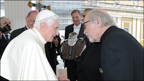 Pope Benedict XVI helps celebrate Harley-Davidson’s 110th anniversary
