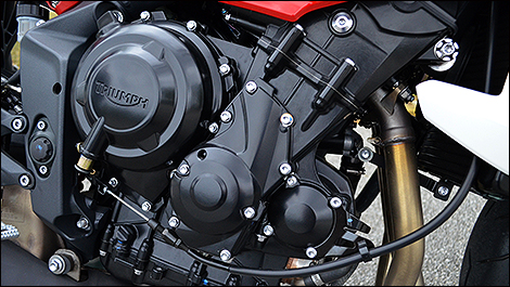 2013 Triumph Street Triple R engine