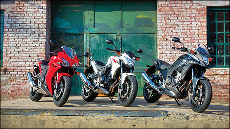 Honda CB500F, CB500X et CBR500R 2013