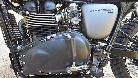 2013 Triumph Scrambler engine