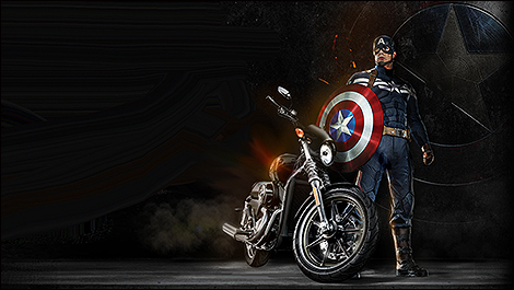 Captain America : GM et Harley-Davidson à l’honneur