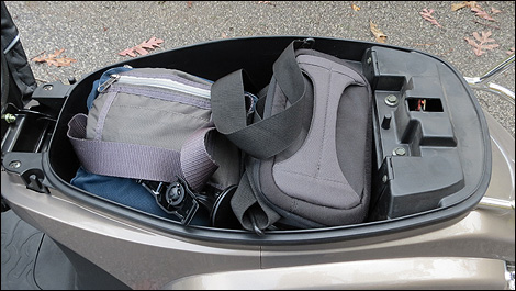 2013 Kymco Sento 110i storage