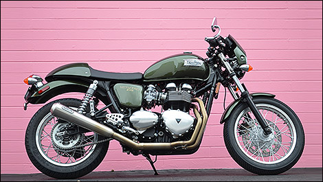 Triumph Thruxton 2013 vue de cot&eacute;